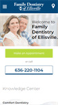 Mobile Screenshot of familydentistryofellisville.com